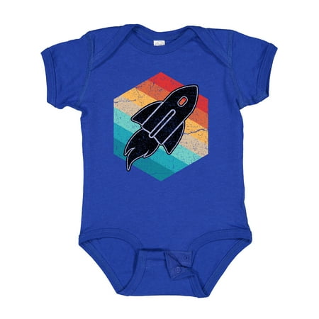 Inktastic Rocket Ship Retro Space Gift Baby Boy or Baby Girl Bodysuit