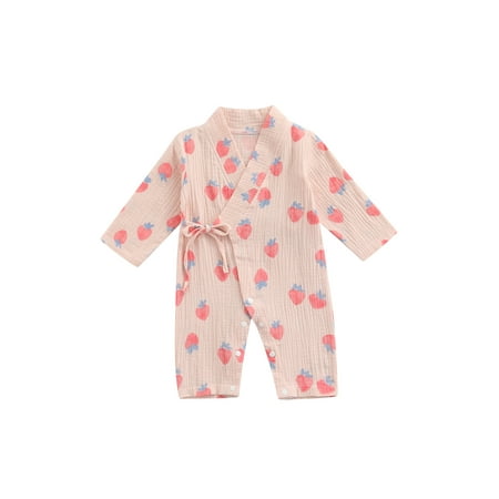 Baby Boys Girls Lovely Rompers Flowers/Fruit Printed Long Sleeve V Neck Lace Up Jumpsuits 0-24M
Baby Boys Girls Lovely Rompers Flowers/Fruit Printed Long Sleeve V Neck Lace Up Jumpsuits 0-24M