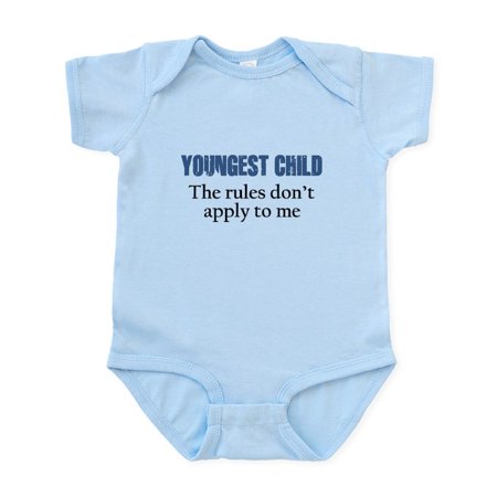CafePress - YOUNGEST CHILD Body Suit - Baby Light Bodysuit Size Newborn - 24 Months
CafePress - YOUNGEST CHILD Body Suit - Baby Light Bodysuit Size Newborn - 24 Months