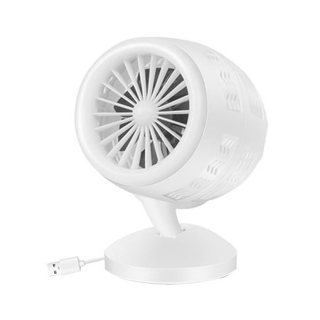 Creative Portable Desktop Turbine Intelligence Fan USB Charging Double-Blade