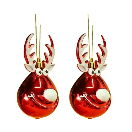 Songbirdth Pendant 2Pcs Christmas Pendant Elk Design 3D Eyes Hanging Strap Fade Resistant Fine Workmanship Festive Decoration Reusable Merry Christmas Tree Pendant for Holiday
Songbirdth Pendant 2Pcs Christmas Pendant Elk Design 3D Eyes Hanging Strap Fade Resistant Fine Workmanship Festive Decoration Reusable Merry Christmas Tree Pendant for Holiday