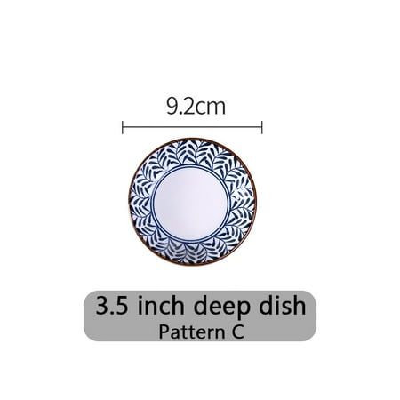 

5-color Dishes for Serving 3 Sizes Compartment Plate Complete Tableware of Dishes Pieces Plates for Food Set 36 Kitchen Bar