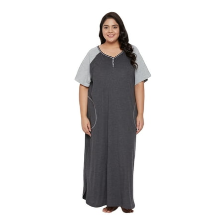 Oussum Women Nightdress Loungewear Dress Short Sleeve Long Sleepwear with Pockets
Oussum Women Nightdress Loungewear Dress Short Sleeve Long Sleepwear with Pockets