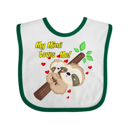 Inktastic My Mimi Loves Me Gift Baby Boy or Baby Girl Bib