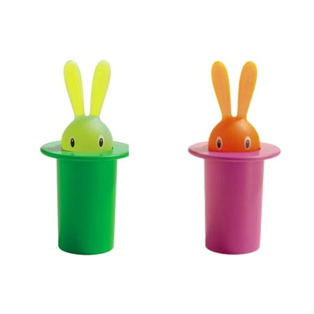 2Pcs Bunny Toothpick Dispenser Decoration Retractable