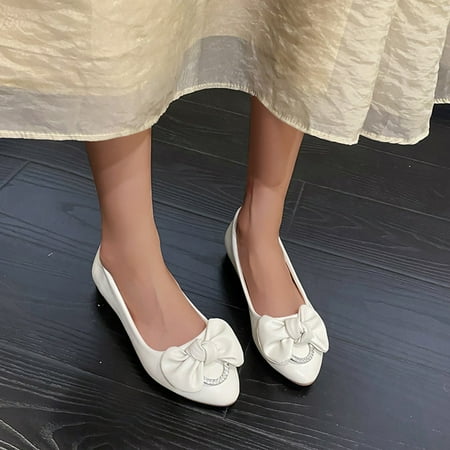 uikmnh Women Shoes Fashion Solid Color Leather Bow Rhinestone Decorative Pump Flat Casual Shoes Beige 7
uikmnh Women Shoes Fashion Solid Color Leather Bow Rhinestone Decorative Pump Flat Casual Shoes Beige 7
