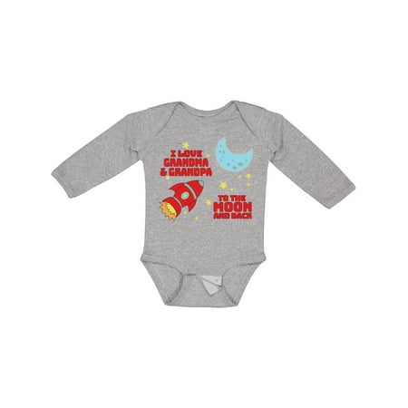 Inktastic I Love Grandma and Grandpa to the Moon and Back Gift Baby Boy or Baby Girl Long Sleeve Bodysuit
Inktastic I Love Grandma and Grandpa to the Moon and Back Gift Baby Boy or Baby Girl Long Sleeve Bodysuit