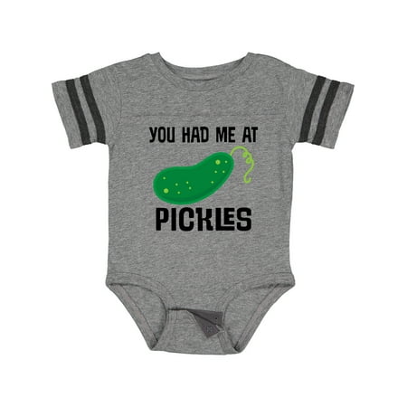Inktastic You Had Me at Pickles Gift Baby Boy or Baby Girl Bodysuit
