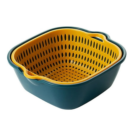 BOINN Baskets Fruit Washing Basket Multifunctional Drain Basket Stackable Sinks Kitchen Colander Set for Draining B 
BOINN Baskets Fruit Washing Basket Multifunctional Drain Basket Stackable Sinks Kitchen Colander Set for Draining B
