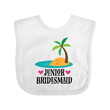 Inktastic Junior Bridesmaid Hawaiian Wedding Gift Baby Girl Bib