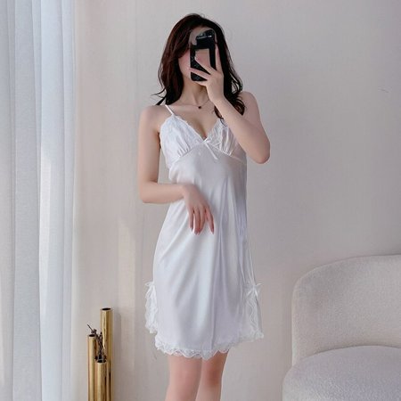 DanceeMangoo New Style Womens Nightgown Black Lace Lingerie Sexy Nightgown Satin Night Wear Sleepshirts Night Dress Sleepwear Shirt
DanceeMangoo New Style Womens Nightgown Black Lace Lingerie Sexy Nightgown Satin Night Wear Sleepshirts Night Dress Sleepwear Shirt