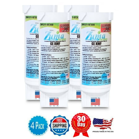 Zuma Filters™ Brand Refrigerator Water and Ice Filter compatible with GE® PSS28K (4 Pack) ZWFG11-RF300
Zuma Filters™ Brand Refrigerator Water and Ice Filter compatible with GE® PSS28K (4 Pack) ZWFG11-RF300