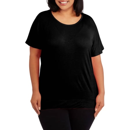 Derek Heart Plus Size Banded Botttom Dolman Top