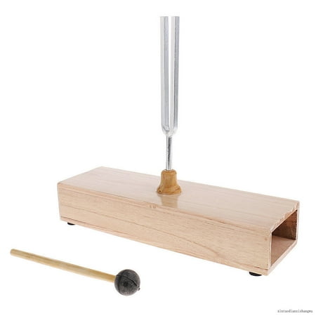 Wooden Box Unit Includes Tuning Fork And Mallet 256Hz Frequency