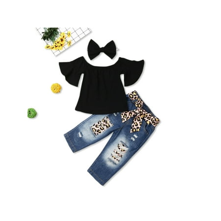 PatPat Baby Girl Flutter-sleeve Off Shoulder Top and Jeans with Headband Set 3-piece Sizes 12M-5Y
PatPat Baby Girl Flutter-sleeve Off Shoulder Top and Jeans with Headband Set 3-piece Sizes 12M-5Y