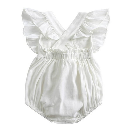 SuoKom Baby Boys Girls Bodysuit Infants Pure Cotton Coverall Solid Color Cotton Linen Ruffles Frenulum Jumpsuit Romper Baby Clothes Essentials (3-36 Months)
SuoKom Baby Boys Girls Bodysuit Infants Pure Cotton Coverall Solid Color Cotton Linen Ruffles Frenulum Jumpsuit Romper Baby Clothes Essentials (3-36 Months)