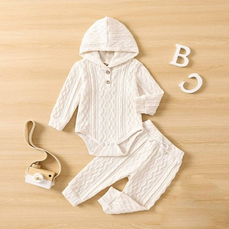 Clearance! Prime On Sale! aohooy Autumn Spring Baby Girls Boys Solid Color Hooded Long Sleeved Jumpsuit Climbing Suit Fart Jacket Khaki Jacket And Trousers Beige 3-6 Months
Clearance! Prime On Sale! aohooy Autumn Spring Baby Girls Boys Solid Color Hooded Long Sleeved Jumpsuit Climbing Suit Fart Jacket Khaki Jacket And Trousers Beige 3-6 Months
