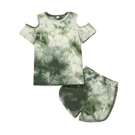 Ehfomius Ribbed Tie-dye Print Cutout Short Sleeve Round Neck T-shirt + Shorts
Ehfomius Ribbed Tie-dye Print Cutout Short Sleeve Round Neck T-shirt + Shorts