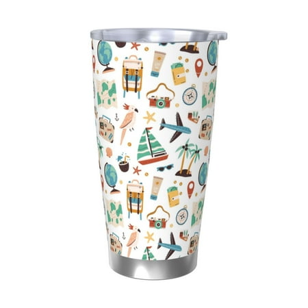 Gaeub Travel1 Print 20-Ounce Stainless Steel Car Cup Tumblers Cups with Lids and Straw Coffee Cups for Adults Kids Home Car Office School Travel Party-Without Straw
Gaeub Travel1 Print 20-Ounce Stainless Steel Car Cup Tumblers Cups with Lids and Straw Coffee Cups for Adults Kids Home Car Office School Travel Party-Without Straw