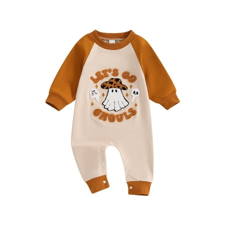 Infant Baby Boy Girl Halloween Jumpsuit Long Sleeve Round Neck Ghost Pattern Romper
Infant Baby Boy Girl Halloween Jumpsuit Long Sleeve Round Neck Ghost Pattern Romper