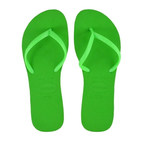 Havaianas Womens Flip Flops HFlat CF Green Neon Size 6 Green Neon