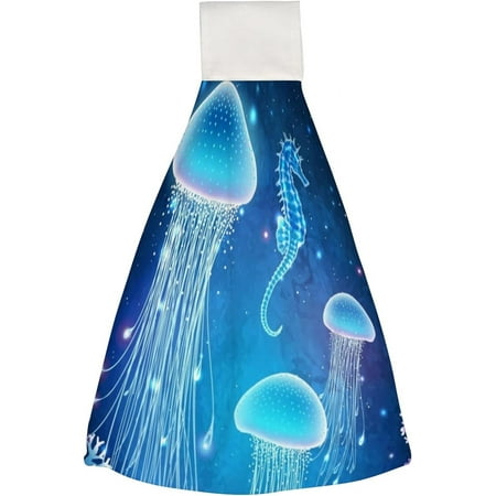 Hanging Towels 1 Pcs Dish Towels Magic Jellyfish Absorbent Hand Towels with Hanging Loop Washcloth for Bathroom Kitchen
Hanging Towels 1 Pcs Dish Towels Magic Jellyfish Absorbent Hand Towels with Hanging Loop Washcloth for Bathroom Kitchen