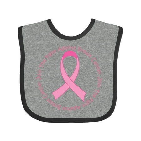 Inktastic Fight Against Breast Cancer Gift Baby Girl Bib