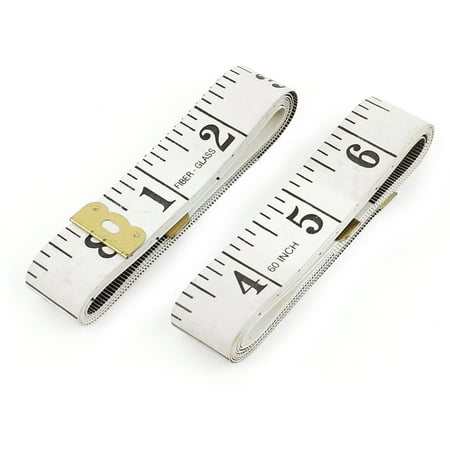 Unique Bargains 2 Pcs 150cm 60 Fiber Glass Flat Sewing Ruler Soft Tape Measure White
Unique Bargains 2 Pcs 150cm 60 Fiber Glass Flat Sewing Ruler Soft Tape Measure White