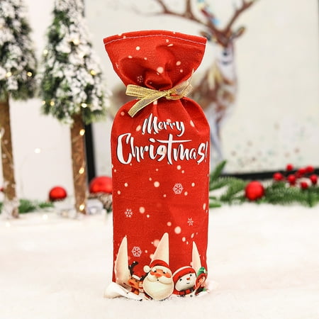 GiliGiliso Clearance Christmas Wine Bag Wine Bottle Set Table Decoration Supplies Red Wine Bottle Bag
GiliGiliso Clearance Christmas Wine Bag Wine Bottle Set Table Decoration Supplies Red Wine Bottle Bag