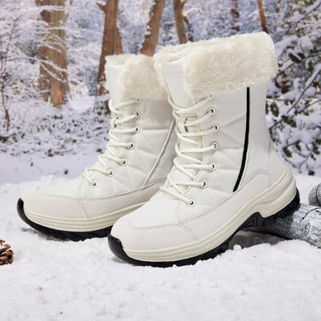 Boots for Women Fashion Women Winter Water Proof Flat Lace Up Keep Warm Snow Boots Comfortable Mid Boots Shoes Womens Boots
Boots for Women Fashion Women Winter Water Proof Flat Lace Up Keep Warm Snow Boots Comfortable Mid Boots Shoes Womens Boots