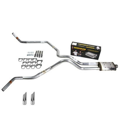 Ram 94-01 dual exhaust 2.5 MA pipe Magnaflow SW Tip Corner exit