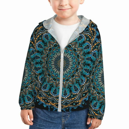Vsdgher Mandala Kids Sun Protection Hoodie with Zip Rash Guard Tops Children s Long Sleeve Sun Protection Clothing - 2 Years
Vsdgher Mandala Kids Sun Protection Hoodie with Zip Rash Guard Tops Children s Long Sleeve Sun Protection Clothing - 2 Years