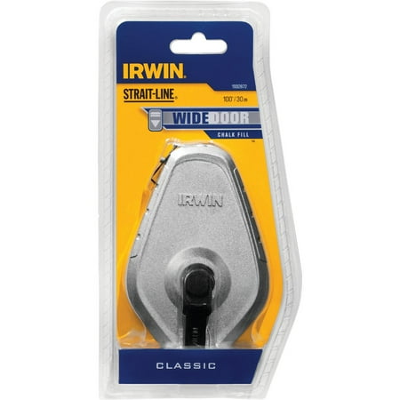 1PK Irwin STRAIT-LINE 100 Ft. Classic Chalk Line Reel