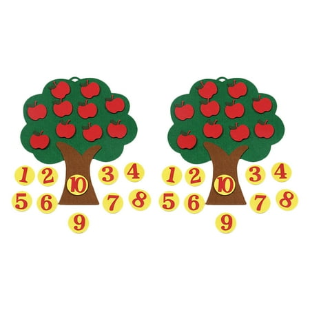 FRCOLOR 2 Sets Non-woven Apple Tree Digital 1 to 10 Cognitive Pairing Toy (Random Style) 
FRCOLOR 2 Sets Non-woven Apple Tree Digital 1 to 10 Cognitive Pairing Toy (Random Style)