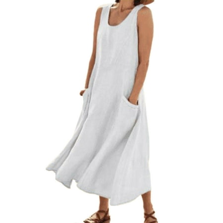 MAWCLOS Cotton Linen Nightgowns for women Sleeveless Nightwear Long Nightdress Pajama Dress Sleepwear with Pockets
MAWCLOS Cotton Linen Nightgowns for women Sleeveless Nightwear Long Nightdress Pajama Dress Sleepwear with Pockets