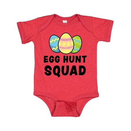 Inktastic Egg Hunt Squad with Easter Eggs Gift Baby Boy or Baby Girl Bodysuit