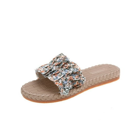 SIMANLAN Womens Summer Slides Slip On Flat Sandal Floral Sandals Ladies Lightweight Casual Shoe Women s Open Toe Flats Orange Floral Cloth 5.5
SIMANLAN Womens Summer Slides Slip On Flat Sandal Floral Sandals Ladies Lightweight Casual Shoe Women s Open Toe Flats Orange Floral Cloth 5.5