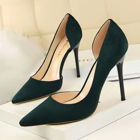 Sexy Pointed Toe Stiletto Shoes Classic Suede Pump Slip On High Heel Women‘s Footwear
Sexy Pointed Toe Stiletto Shoes Classic Suede Pump Slip On High Heel Women‘s Footwear