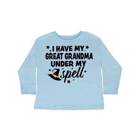 Inktastic I Have My Great Grandma Under My Spell with Cute Witch Hat Gift Toddler Boy or Toddler Girl Long Sleeve T-Shirt
Inktastic I Have My Great Grandma Under My Spell with Cute Witch Hat Gift Toddler Boy or Toddler Girl Long Sleeve T-Shirt