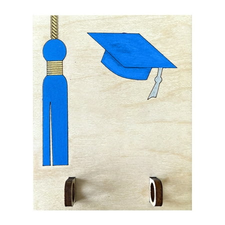 amousa Graduation Card Holder Graduation Wallet Wooden Graduation Cap Wallet