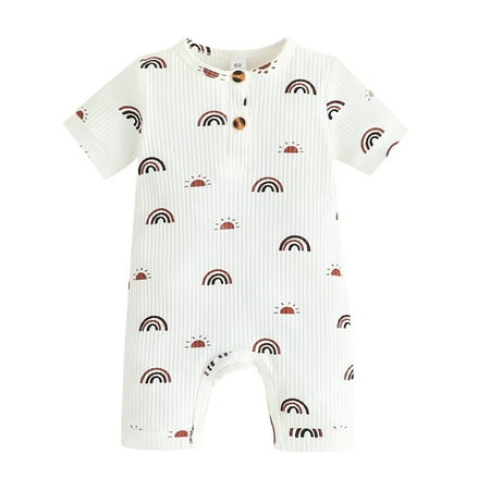 URMAGIC Summer Toddler Boys And Girls Rainbow Printed Pit Strip One-piece Crawling Suit
URMAGIC Summer Toddler Boys And Girls Rainbow Printed Pit Strip One-piece Crawling Suit