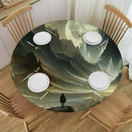ONETECH Moonlit Mountains Round Table Cover for Picnic Dining Kitchen Farmhouse - 100% Polyester Fiber 38-42
ONETECH Moonlit Mountains Round Table Cover for Picnic Dining Kitchen Farmhouse - 100% Polyester Fiber 38-42