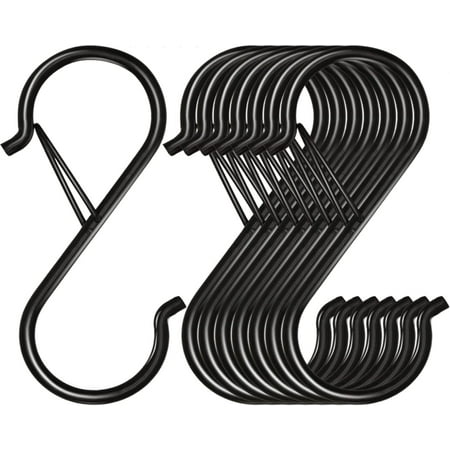 S Hooks for Hanging 3.5 inch Heavy Duty S Hooks with Safety Buckle S Shaped Hooks Kitchen Pot Rack Hooks Closet Hooks for Hanging Plants Clothes Kitchen Utensil Pots and Pans Bags
S Hooks for Hanging 3.5 inch Heavy Duty S Hooks with Safety Buckle S Shaped Hooks Kitchen Pot Rack Hooks Closet Hooks for Hanging Plants Clothes Kitchen Utensil Pots and Pans Bags