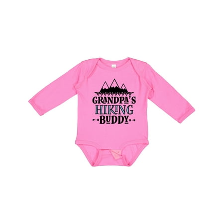 Inktastic Grandpa Hiking Buddy Hiker Gift Baby Boy Long Sleeve Bodysuit