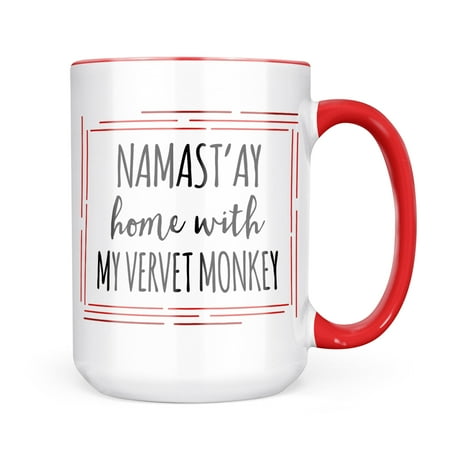 Neonblond Namast ay Home With My Vervet Monkey Simple Sayings Mug gift for Coffee Tea lovers
Neonblond Namast ay Home With My Vervet Monkey Simple Sayings Mug gift for Coffee Tea lovers