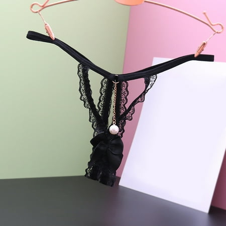 Briefs For Women Underwear Women Transparent Hot Open File Low Rise Lace Pearl Hollow Thong Black One Size 3pcs
Briefs For Women Underwear Women Transparent Hot Open File Low Rise Lace Pearl Hollow Thong Black One Size 3pcs