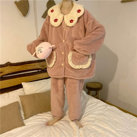 Tangnade Sleepwear for Women Shipping on time Women s Loose Pockets Hairy Wearing Home Clothes And Pajama Suit Pink free size
Tangnade Sleepwear for Women Shipping on time Women s Loose Pockets Hairy Wearing Home Clothes And Pajama Suit Pink free size