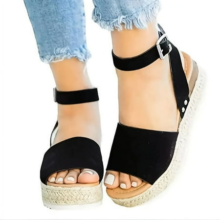 Women s Platform Espadrilles Sandals Casual Open Toe Ankle Buckle Strap Flat Shoes Lightweight Non Slip Sandals Wedge Sandals Comfortable Summer Shoes
Women s Platform Espadrilles Sandals Casual Open Toe Ankle Buckle Strap Flat Shoes Lightweight Non Slip Sandals Wedge Sandals Comfortable Summer Shoes