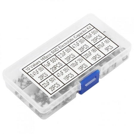 Capacitor 0.47UF - 470UF Capacitor Assorted Kit 165Pcs PC For Computer 
Capacitor 0.47UF - 470UF Capacitor Assorted Kit 165Pcs PC For Computer
