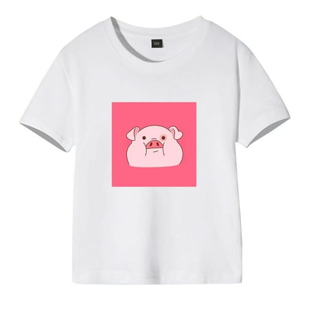 MQLKF Toddler Girls Boys Summer Short Sleeve Cartoon Pig Prints T Shirt Tops For Children Clothes Soft Beautiful Comfortable Girls Tee
MQLKF Toddler Girls Boys Summer Short Sleeve Cartoon Pig Prints T Shirt Tops For Children Clothes Soft Beautiful Comfortable Girls Tee